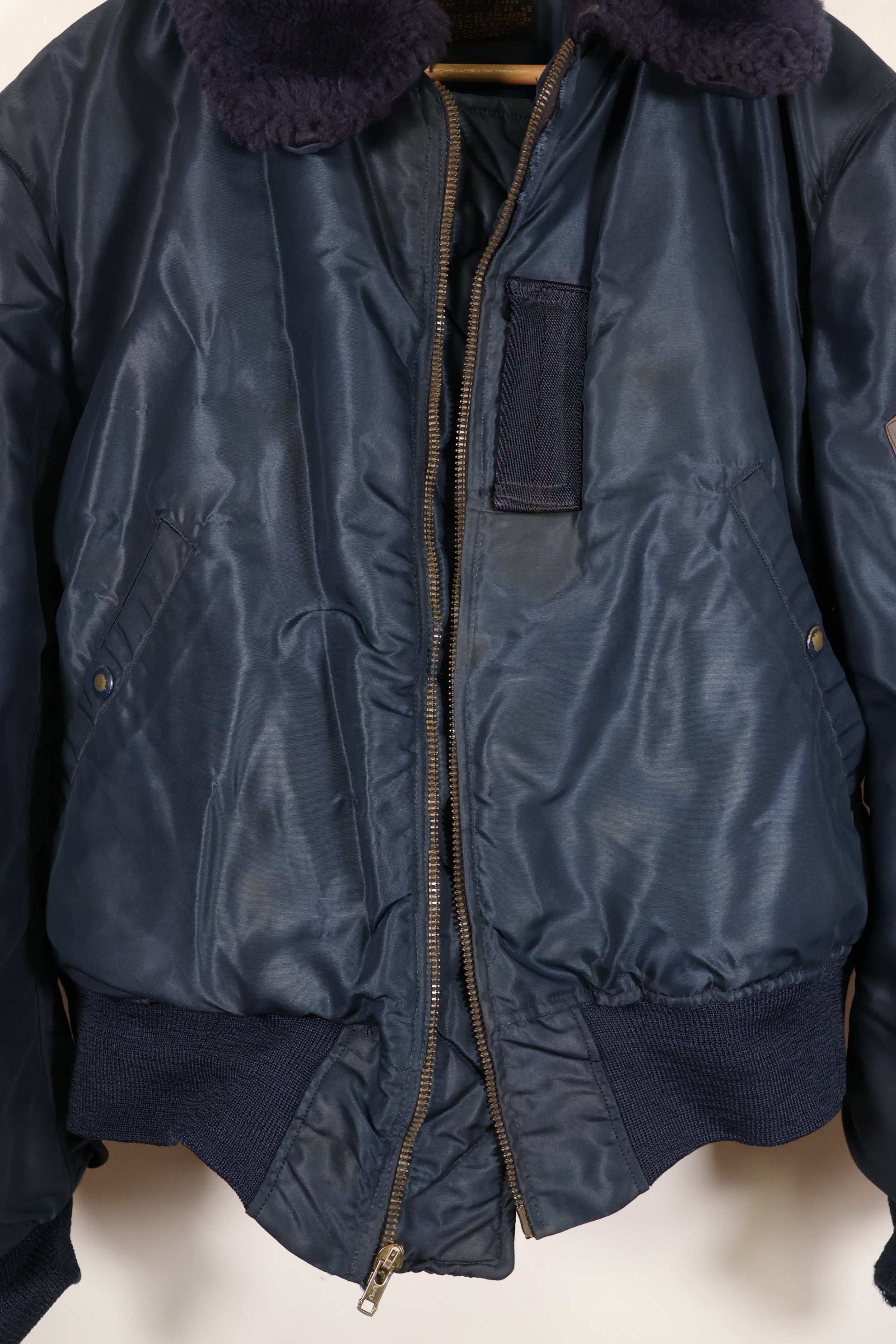 1950s, Size 42, U.S. Air Force B-15C Flight Jacket, Zipper Replaced, Used