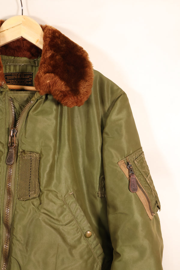 Late 1940s–Early 1950s, U.S. Air Force, B-15C Flight Jacket, Rare Green Version, Used