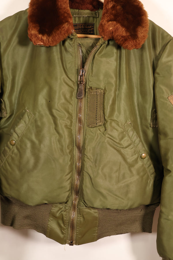 Late 1940s–Early 1950s, U.S. Air Force, B-15C Flight Jacket, Rare Green Version, Used