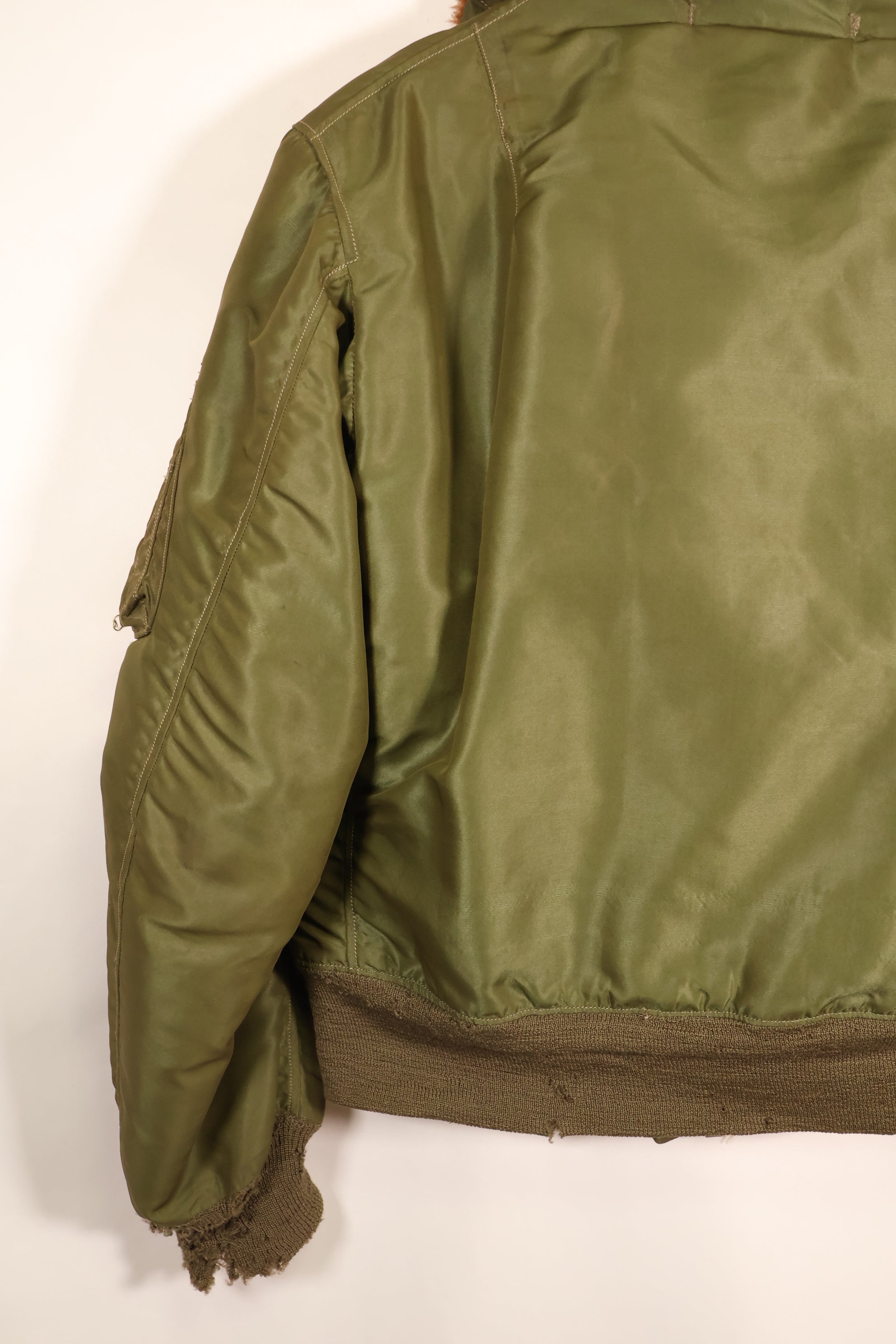 Late 1940s–Early 1950s, U.S. Air Force, B-15C Flight Jacket, Rare Green Version, Used