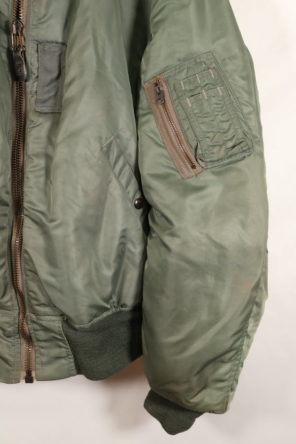 1950s LARGE U.S. Air Force Early Model MA-1 Flight Jacket, Intermediate, Used