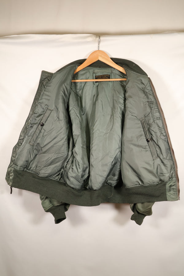 1950s LARGE U.S. Air Force Early Model MA-1 Flight Jacket, Intermediate, Used