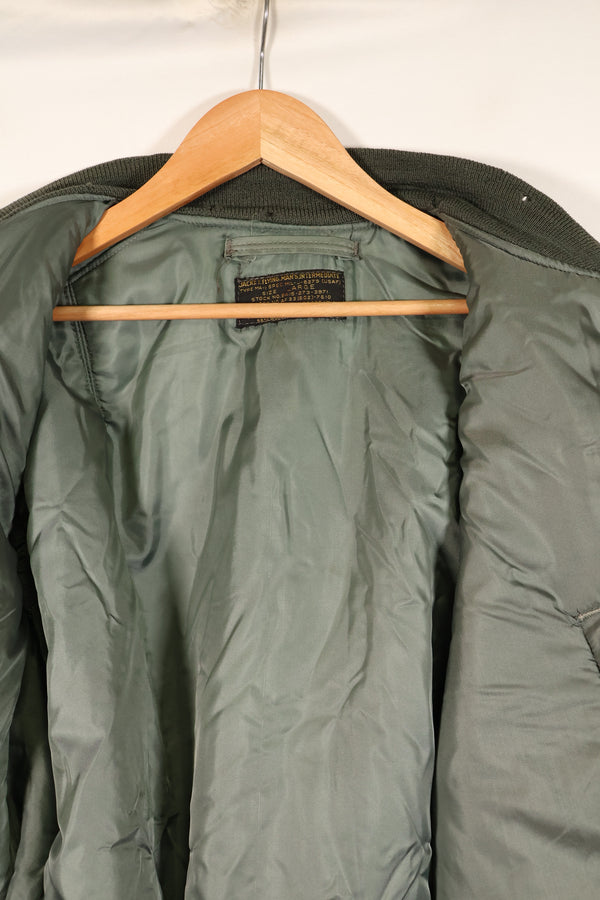 1950s LARGE U.S. Air Force Early Model MA-1 Flight Jacket, Intermediate, Used