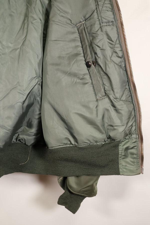 1950s LARGE U.S. Air Force Early Model MA-1 Flight Jacket, Intermediate, Used