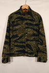 Real estimated 1970s Tiger Stripe Racing Jacket, Taylor item, used.