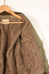 1940s, estimated age 38–40, U.S. Army Air Forces (USAAF) B-15A flight jacket, modified with shearling, used