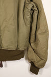 1940s, estimated age 38–40, U.S. Army Air Forces (USAAF) B-15A flight jacket, modified with shearling, used