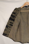 Replica MASH Osaka made silver tiger stripe Asian cut shirt, used, faded.