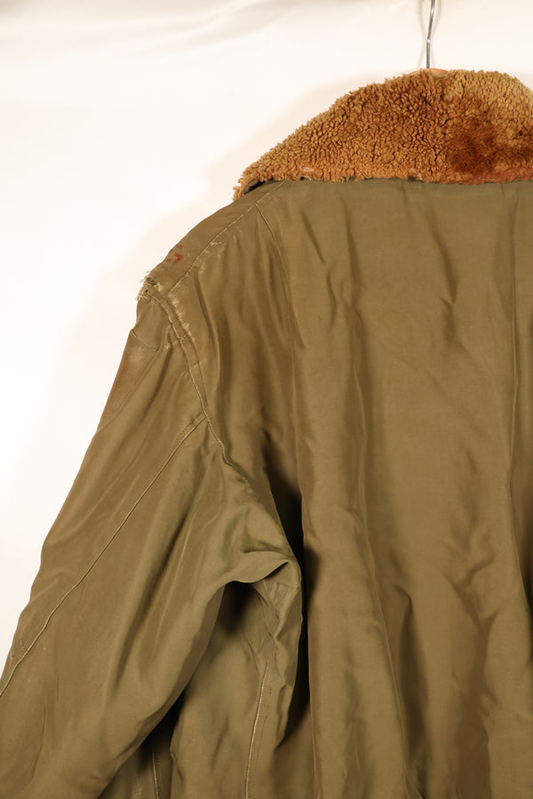 1940s, Size 42, WWII, U.S. Army Air Forces, B-15 Flight Jacket, Calendar-finished fabric, Used