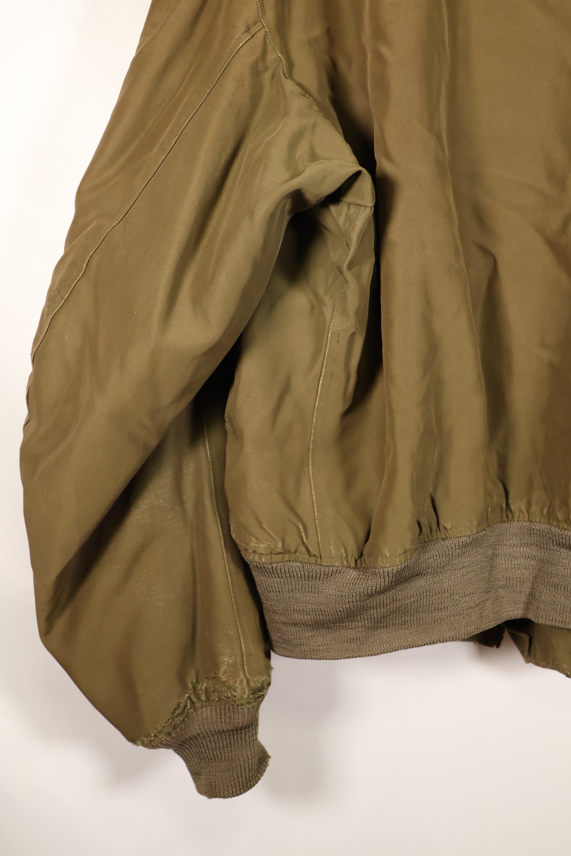 1940s, Size 42, WWII, U.S. Army Air Forces, B-15 Flight Jacket, Calendar-finished fabric, Used