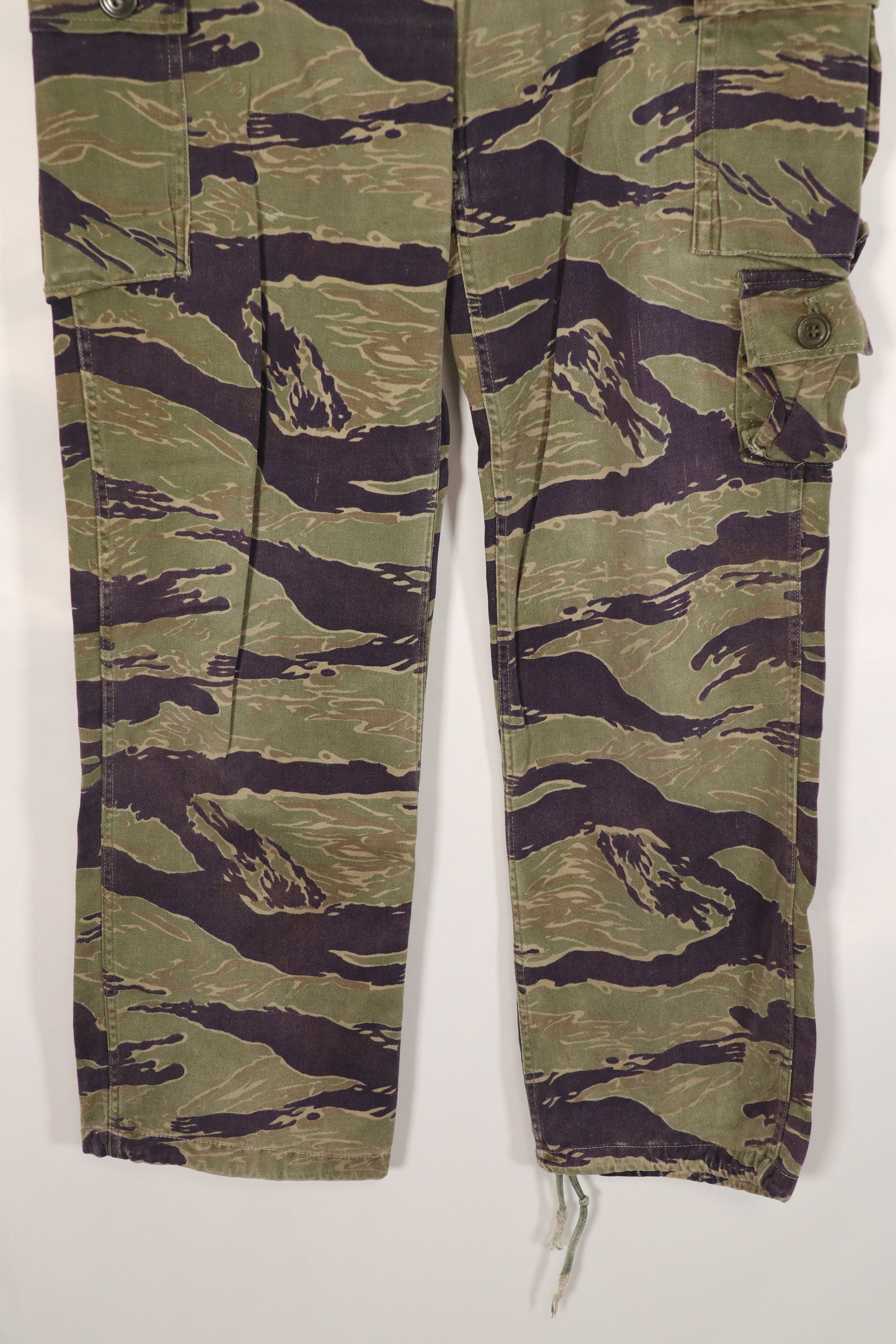 Real Classic Pattern Tiger Stripe Pants, used, repaired.