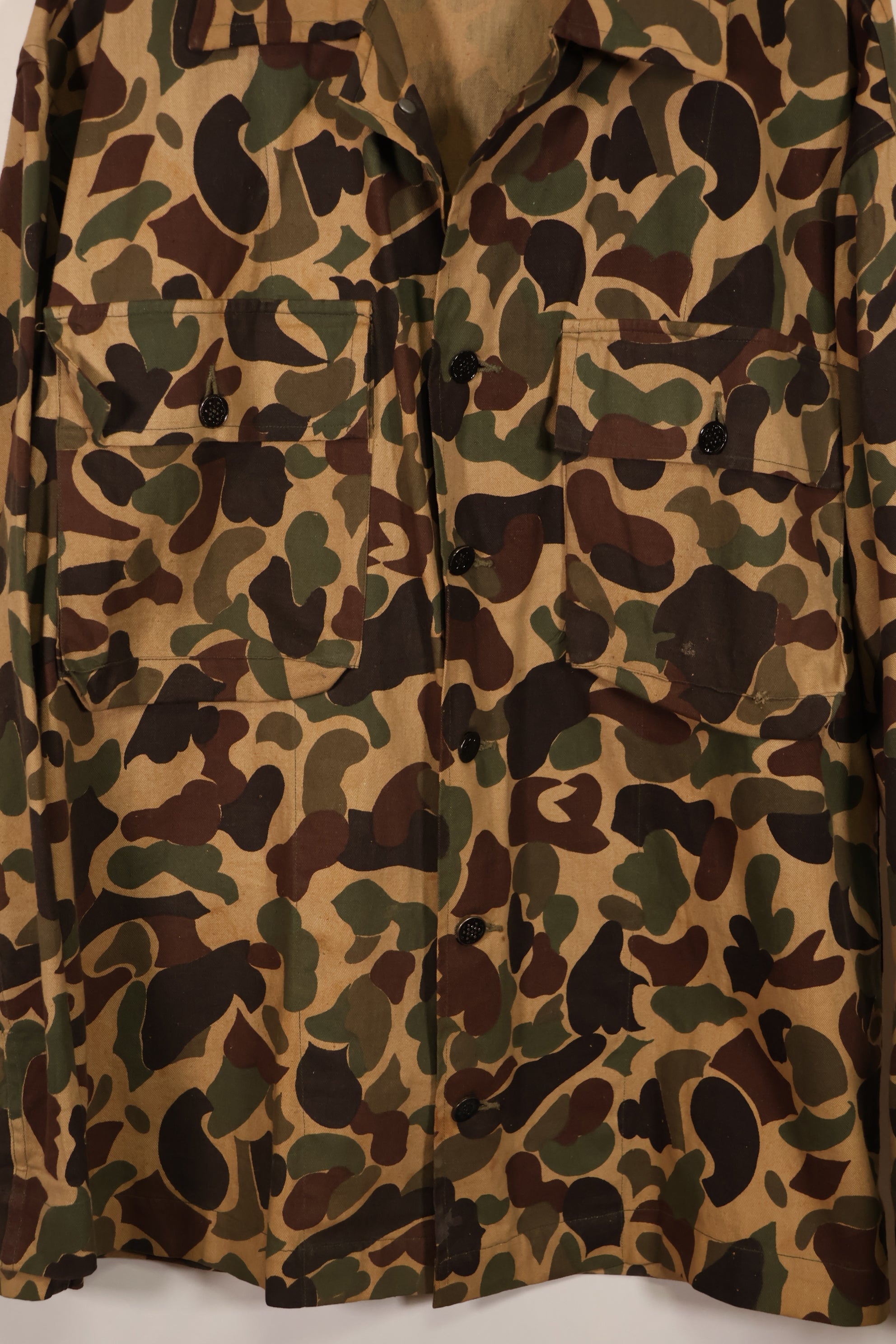 Real CIDG Beogum camouflage with 13 star button Duck hunter camouflage, used.