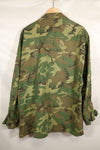 Circa 1966-67 X-L-R Non Ripstop Early Print ERDL Fatigue Jacket Used