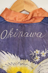 Estimated late 1950s-1960s children's OKINAWA shirt, embroidered souvenir, unused.