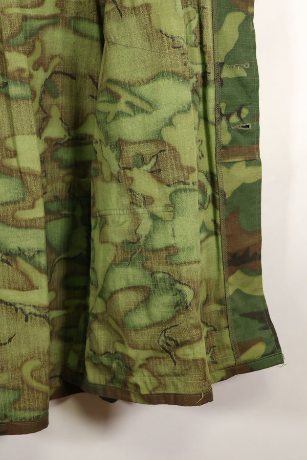 1970 Contract Deadstock X-L-R ERDL Green Leaf Camouflage Jungle Fatigue Jacket