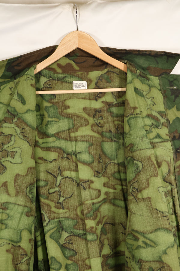 1970 Contract Deadstock X-L-R ERDL Green Leaf Camouflage Jungle Fatigue Jacket