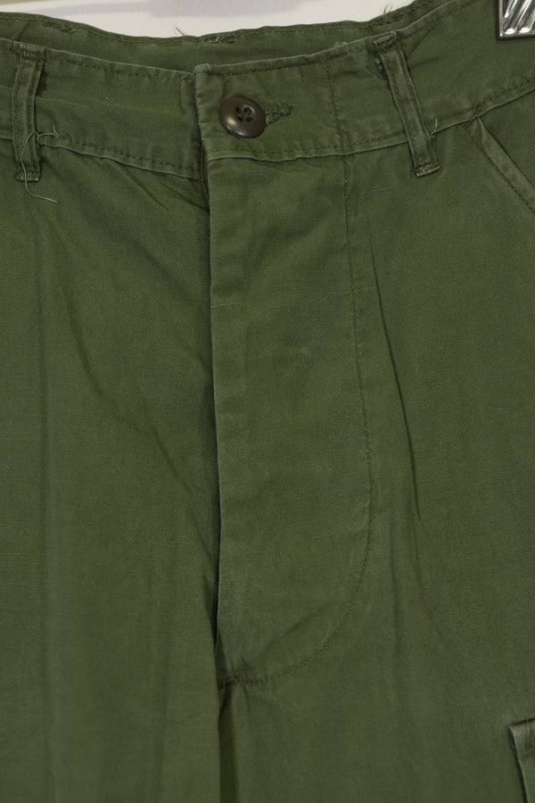 Estimated 1967 Contract 3rd Model Non Ripstop Jungle Fatigue Pants X-S-R Used