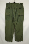 1968-69 Contract 4th Model Ripstop Jungle Fatigue Pants L-L Used