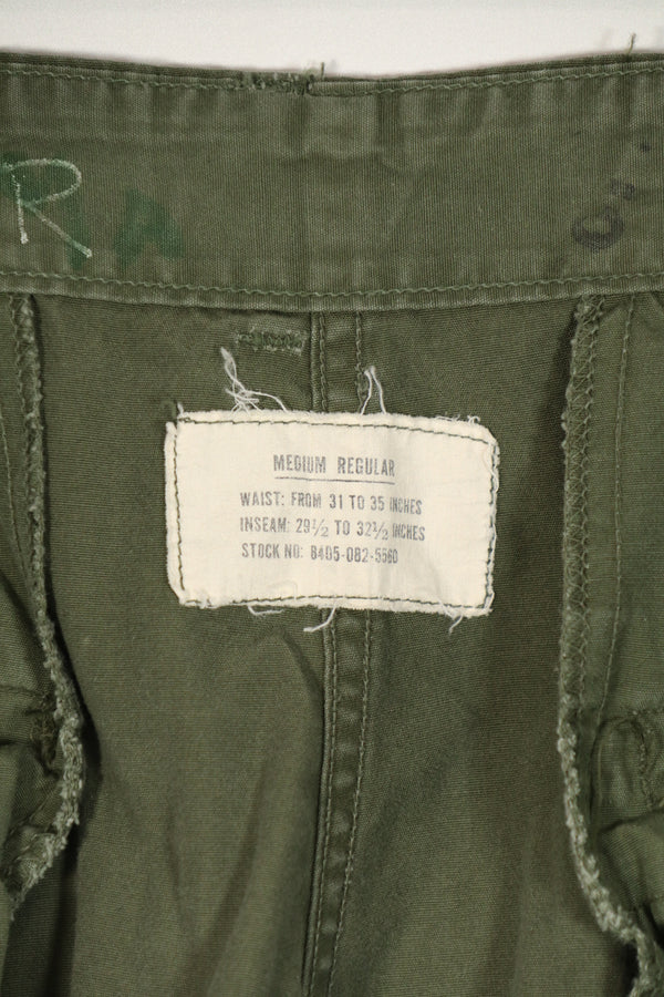 Real 1964 1ST MODEL Jungle Fatigue M-R Pants Used A