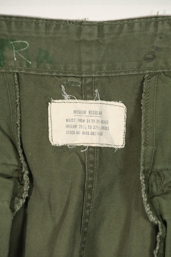 Real 1964 1ST MODEL Jungle Fatigue M-R Pants Used A