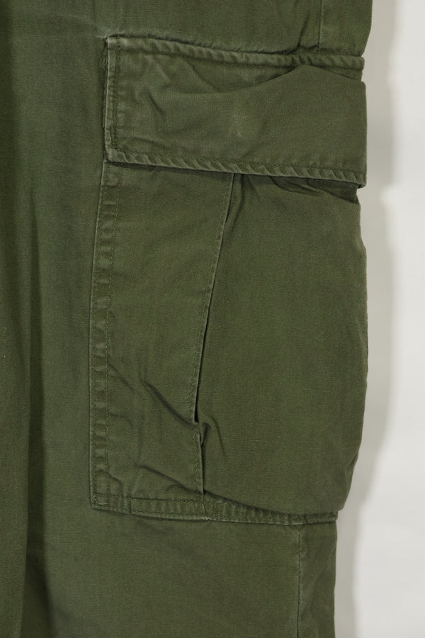 Estimated 1967 Contract 3rd Model Non Ripstop Jungle Fatigue Pants X-L-R Used