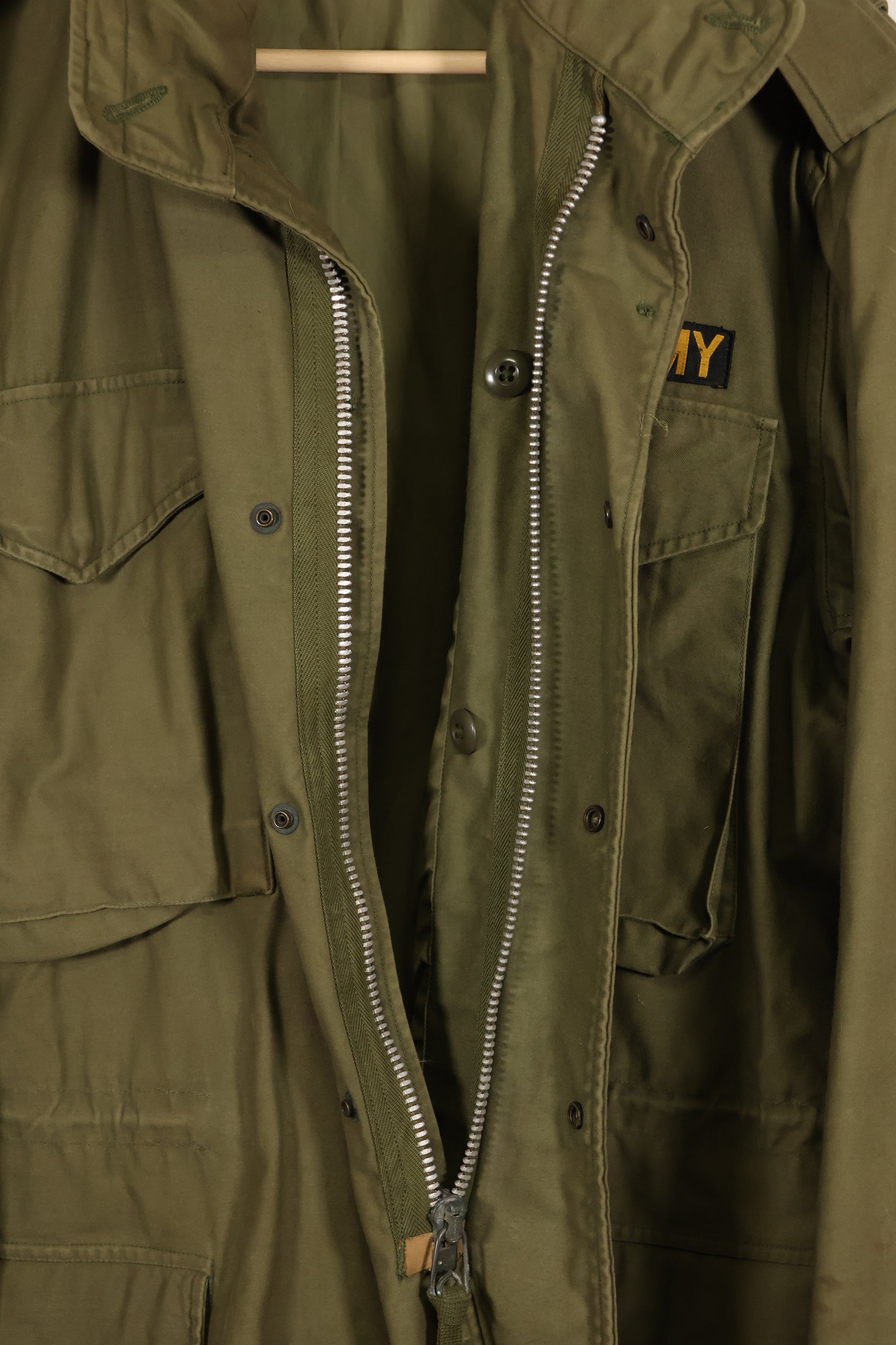 1967 Contract Lot M-R 2nd Model M65 Field Jacket Silver Zipper Used