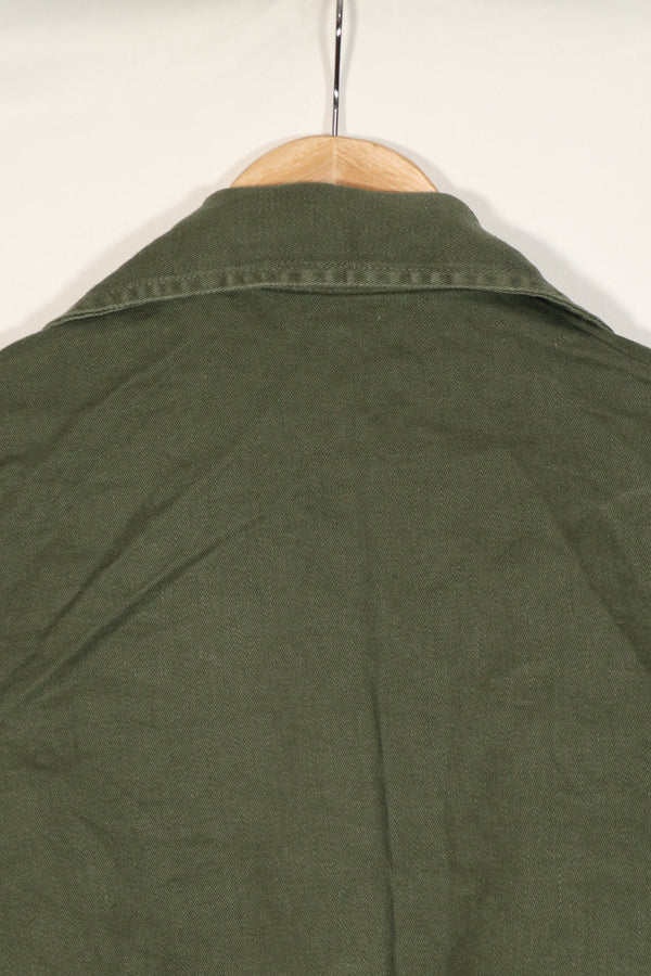 Real U.S. Army OG-107 Utility Shirt with insignia, retrofitted, used.