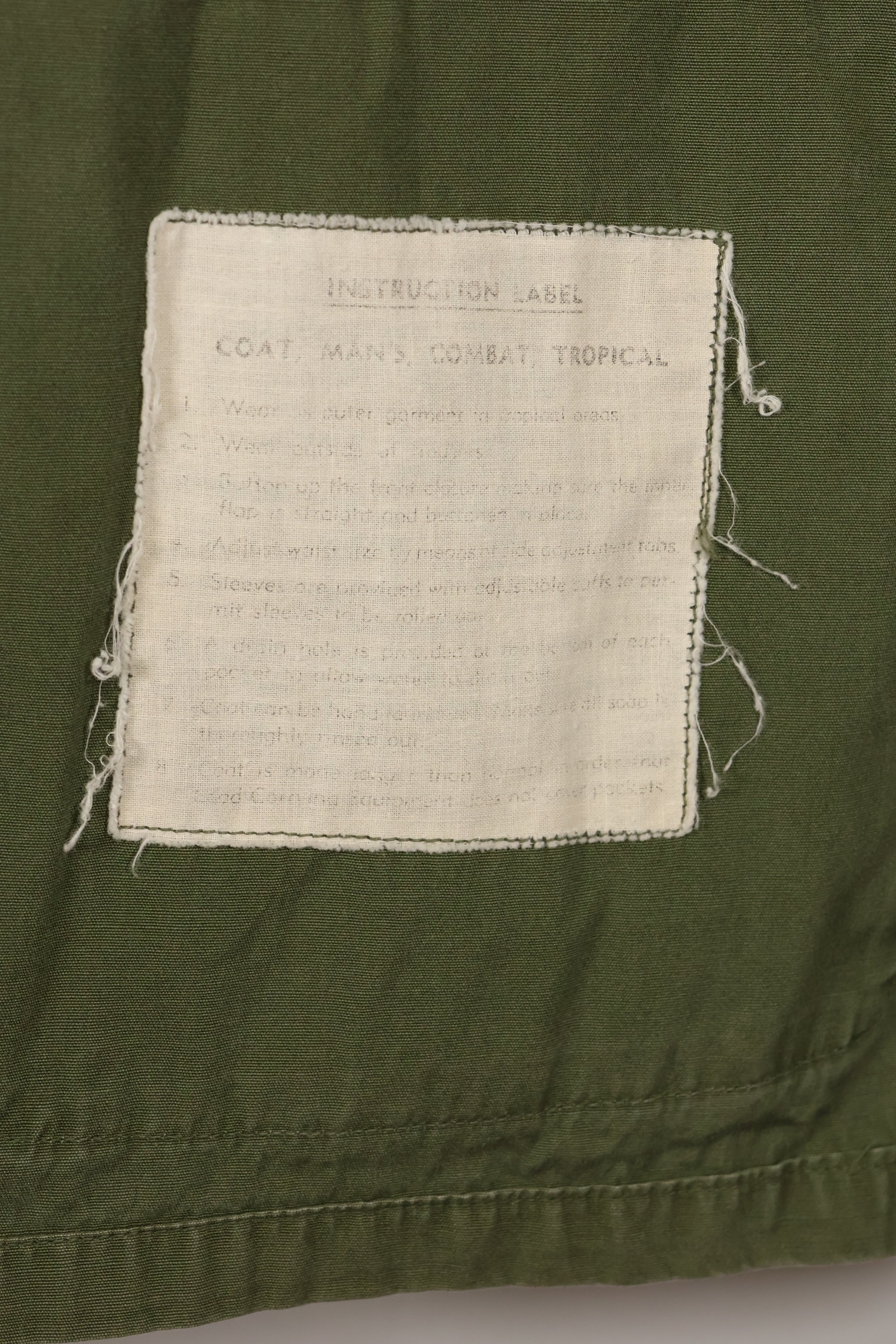 1964 Contract X-L-R 1st Model Jungle Fatigue Jacket Used Film Company Release