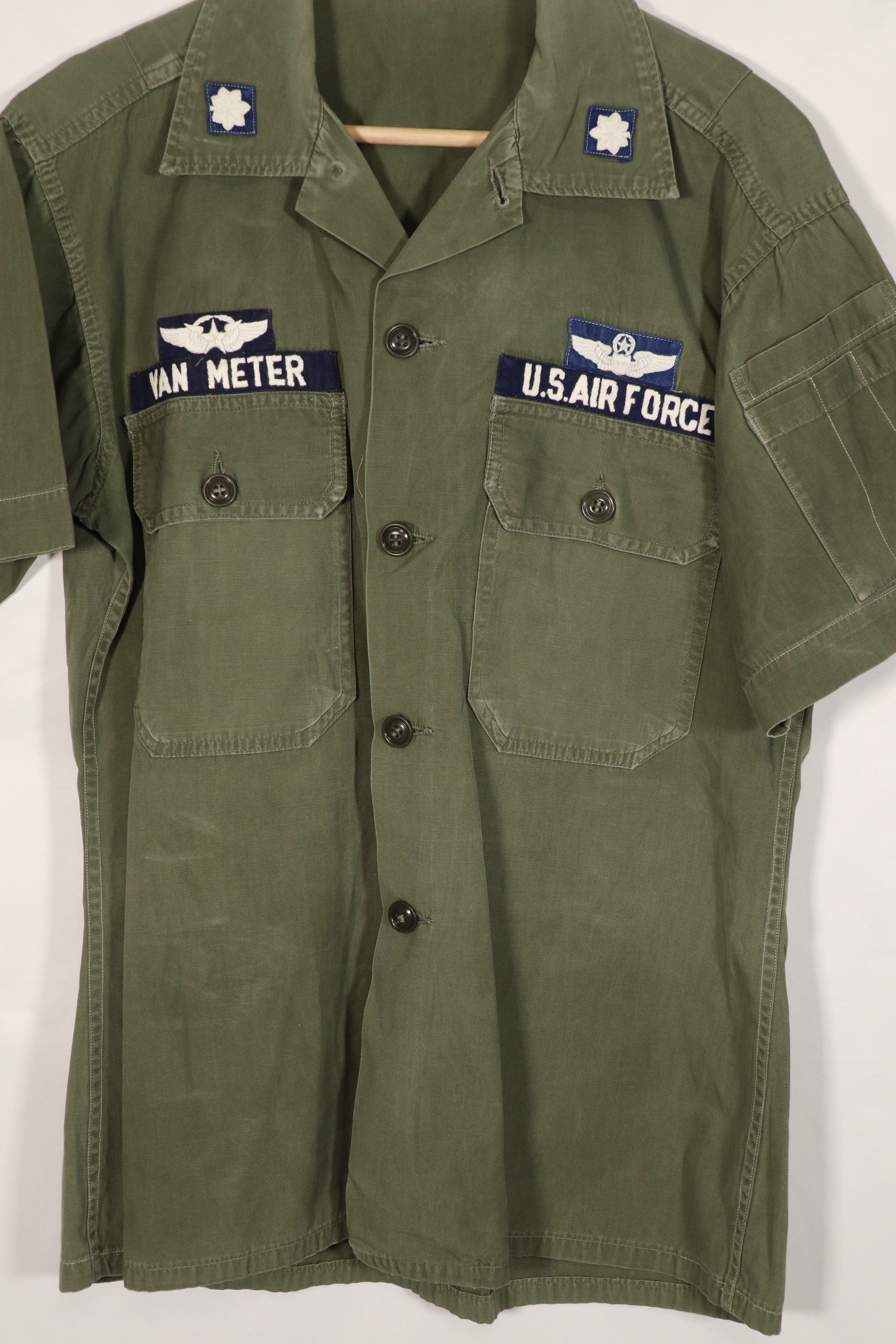 Real USAF USAF South Vietnam  US Advisor OG-107 shirt short sleeve modified used