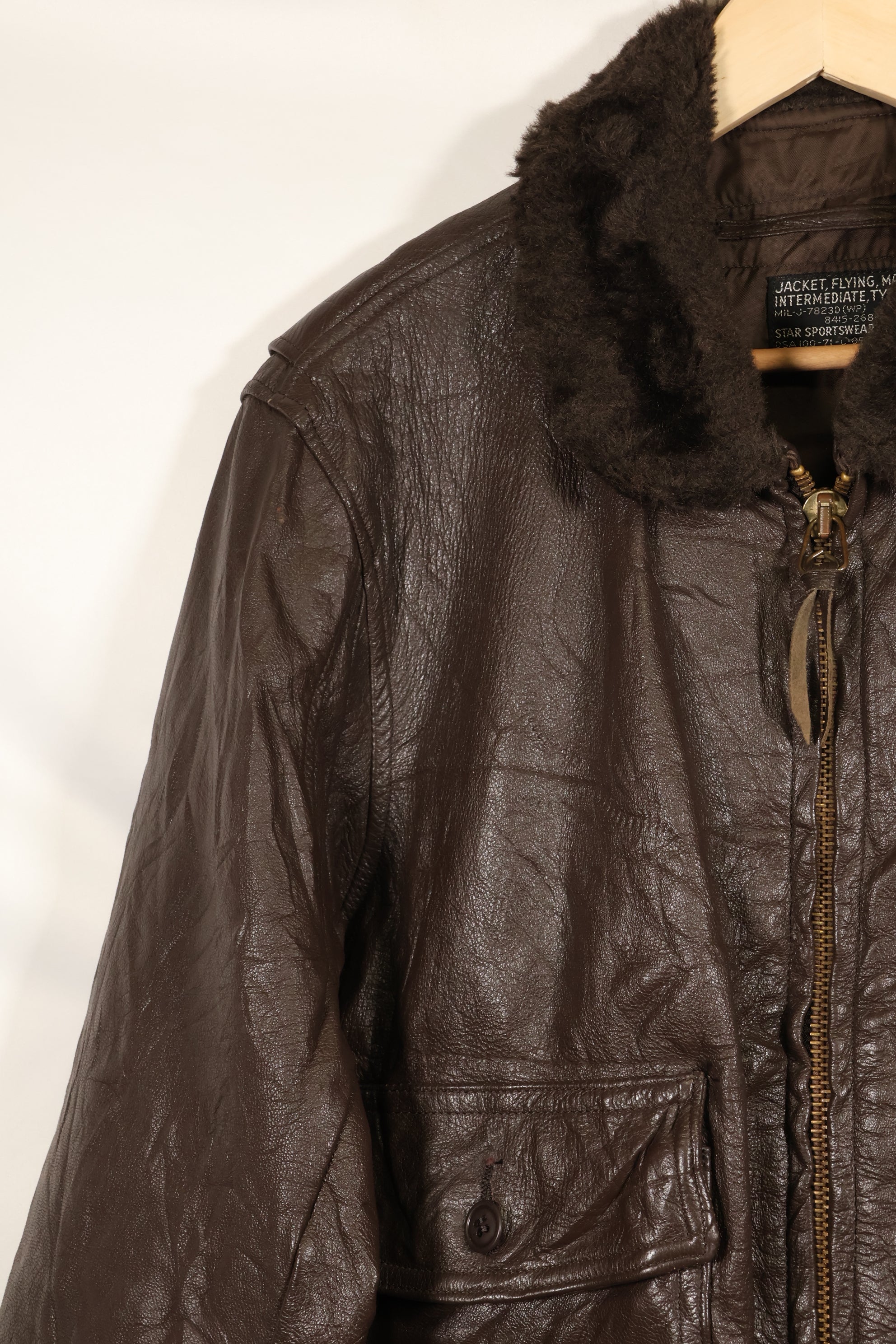 1971 Contract US Navy G-1 Flight Jacket size 42 in good condition.