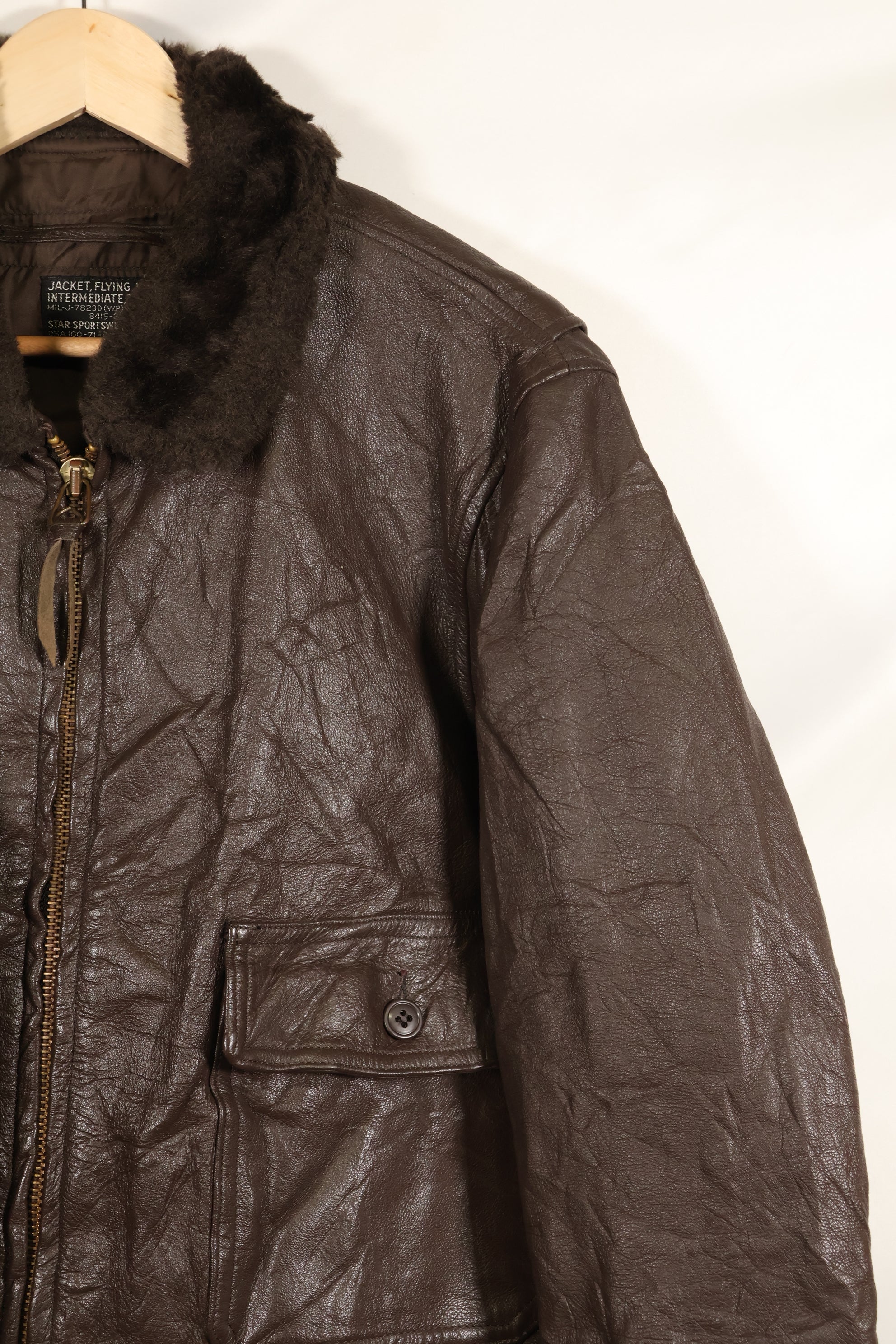 1971 Contract US Navy G-1 Flight Jacket size 42 in good condition.