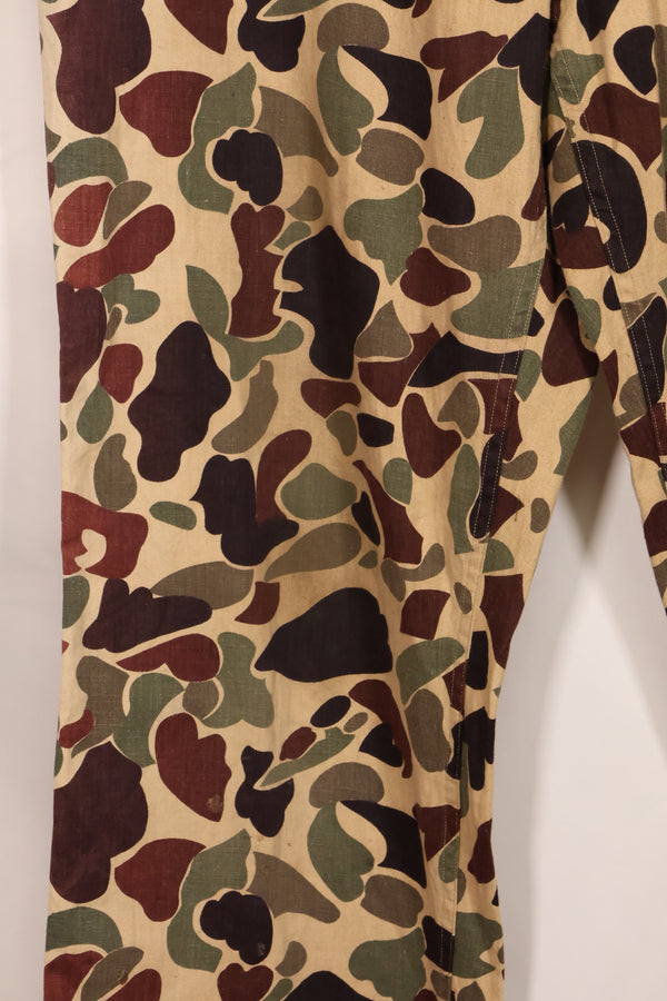 Early to mid 1960s CIDG Beogum camo, utility cut, large size, faded, used.