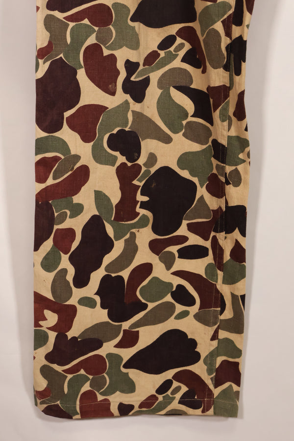 Early to mid 1960s CIDG Beogum camo, utility cut, large size, faded, used.