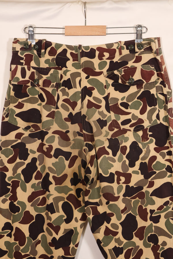 Early to mid 1960s CIDG Beogum camo, utility cut, large size, faded, used.