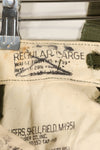 1951 Contract L-R M51 Cotton Field Pants with suspenders, used.