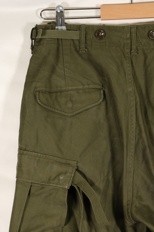 1951 Contract S-R M51 Cotton Field Pants with suspenders, used.