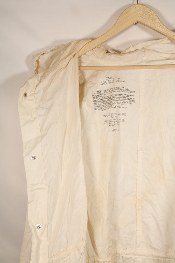 1953 Contract, SMALL, M-1950, Snow Parka, Virtually Unused, Snow Camo　