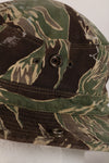 1960's Okinawa Tiger Pattern, Tiger Stripe, Boonie, Used with alterations