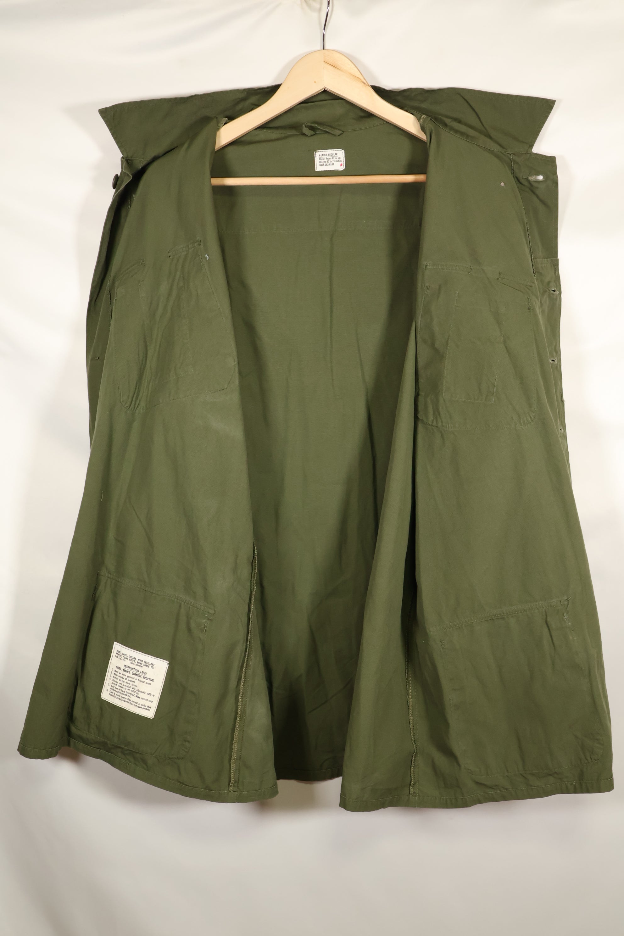 Real 1966-67 X-L-R 3rd Model Jungle Fatigue Jacket in good condition.