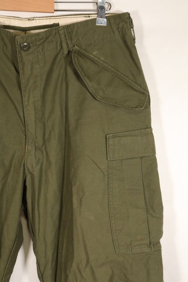1967 Contract, M-R, Early Production, U.S. Military, M65 Field Pants, Cargo Pants, Hem Altered, Used