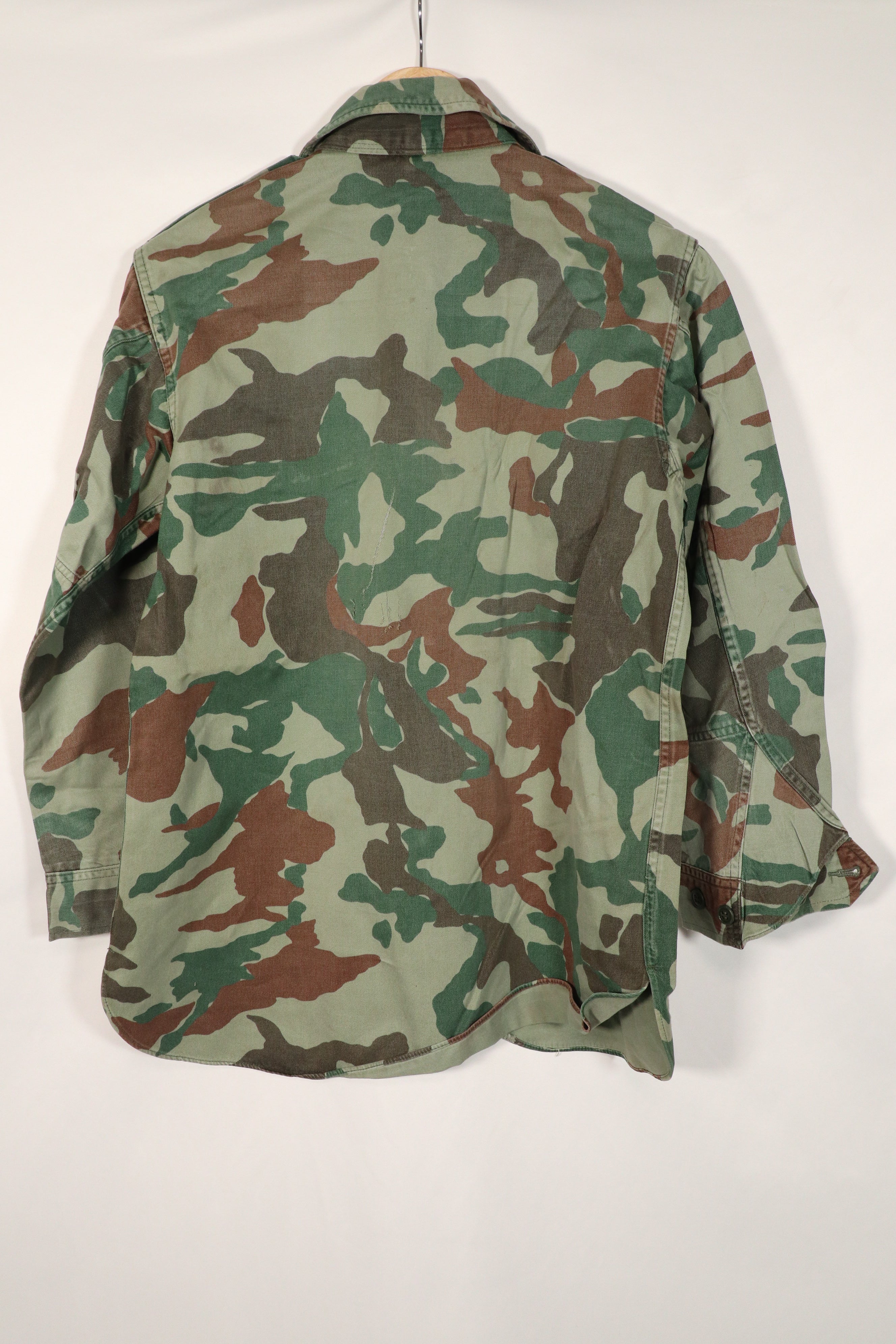 Real Japan Ground Self-Defense Force 1980's Kumazasa Camouflage Jacket, Used, Scratches