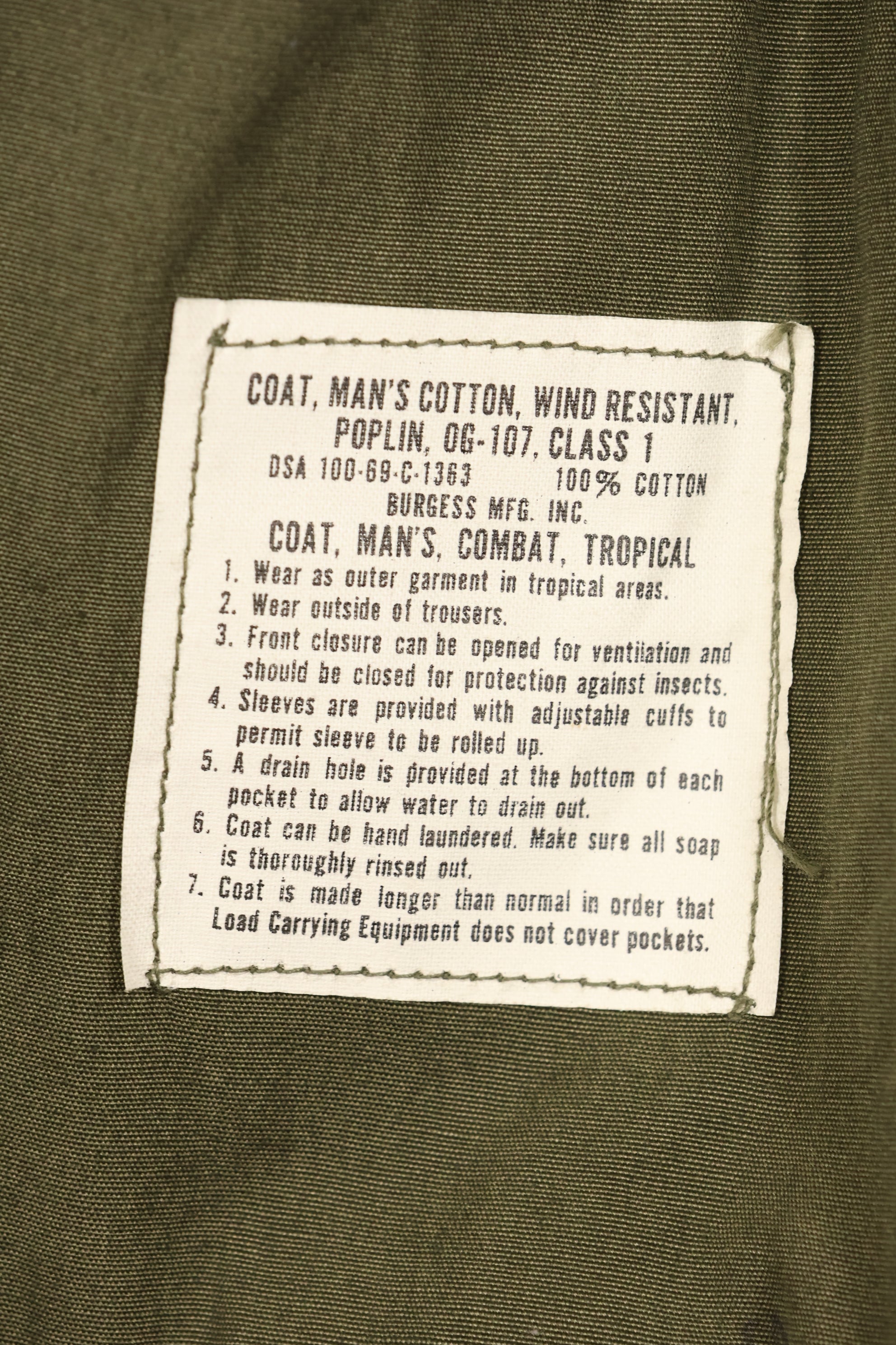 1969 Contract Deadstock M-S 3rd Model Jungle Fatigue Jacket Non Rip