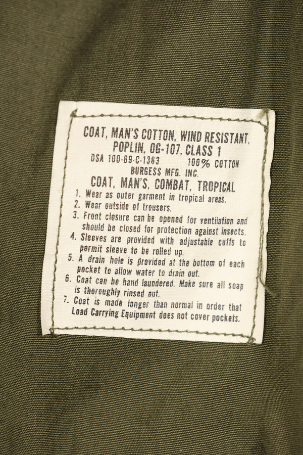 1969 Contract Deadstock M-S 3rd Model Jungle Fatigue Jacket Non Rip