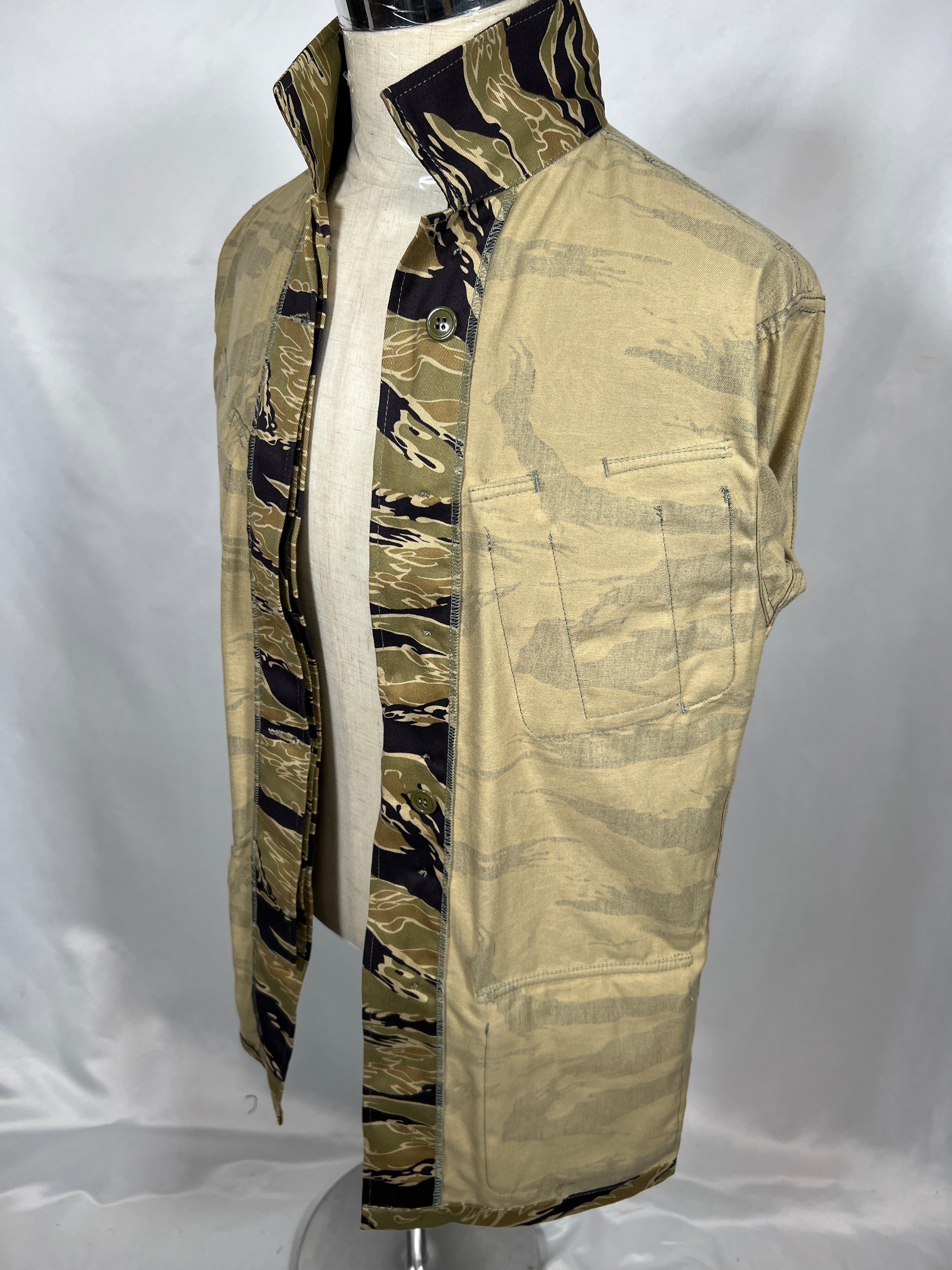 30% OFF [Delivery in early March 2024]  MILITARIA 1911 Gold Tiger Stripe 2nd Model Jungle Fatigue Jacket MADE IN JAPAN