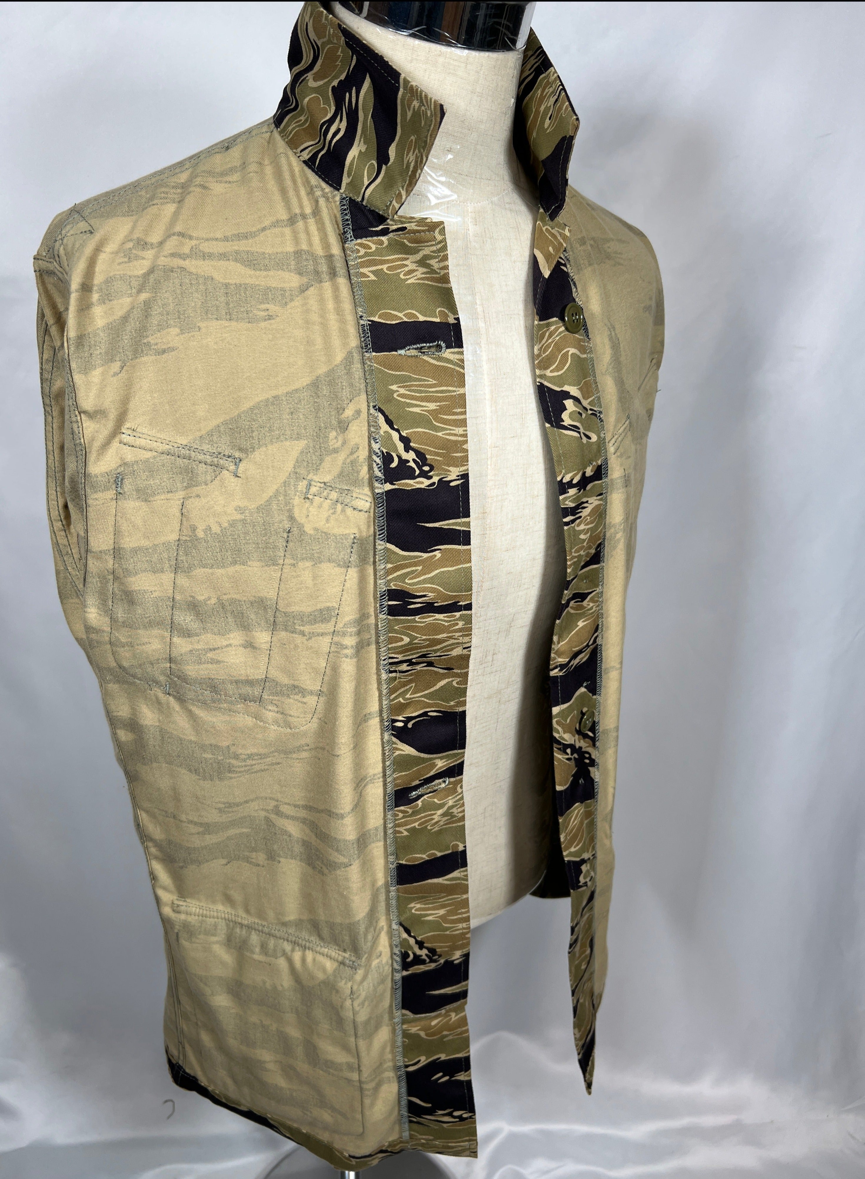 30% OFF [Delivery in early March 2024]  MILITARIA 1911 Gold Tiger Stripe 2nd Model Jungle Fatigue Jacket MADE IN JAPAN