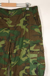 1969 Contract L-S Ripstop Fabric ERDL Camo Green Leaf Jungle Fatigue Pants (Used)