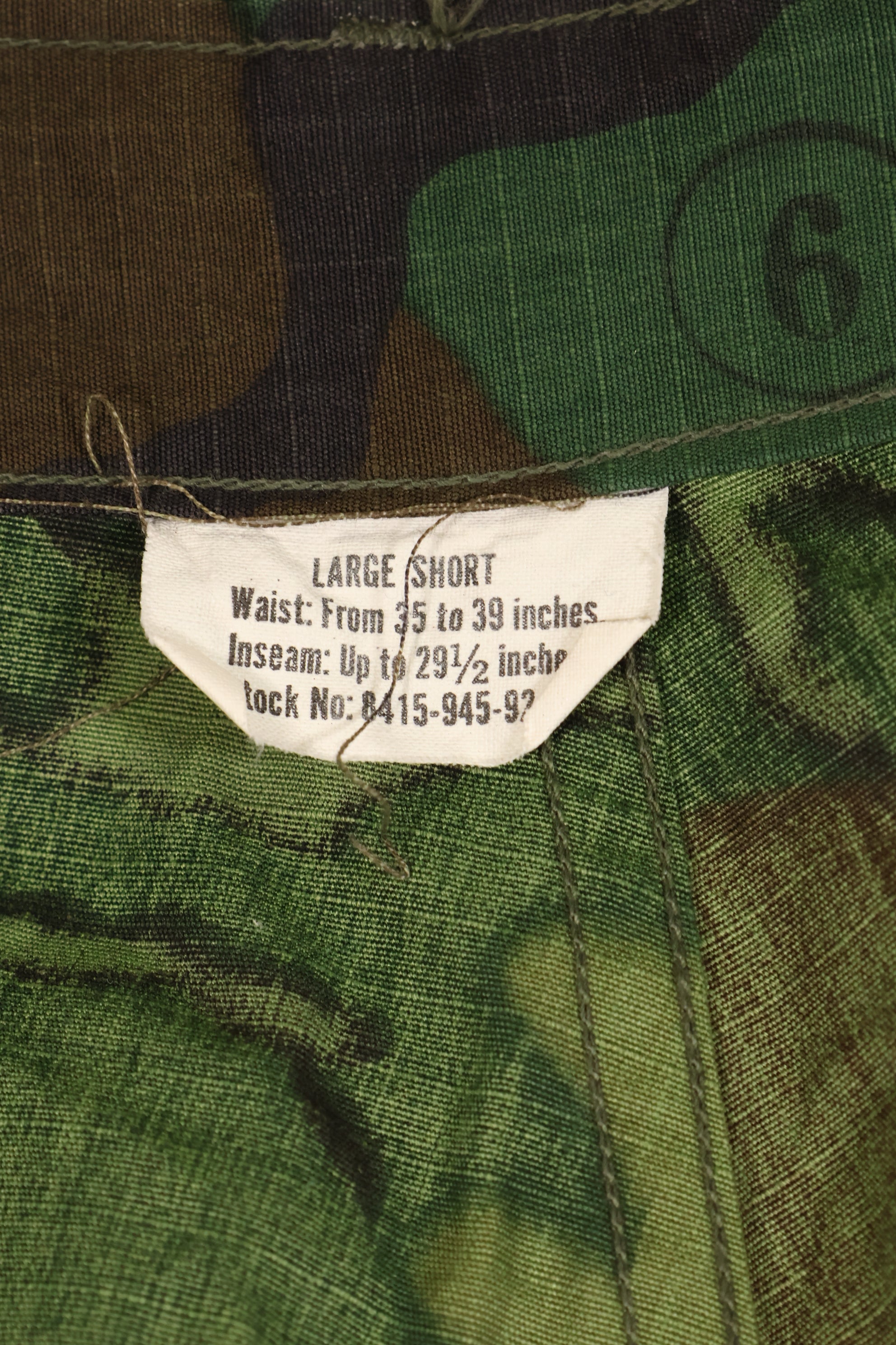 1969 Contract L-S Ripstop Fabric ERDL Camo Green Leaf Jungle Fatigue Pants (Used)