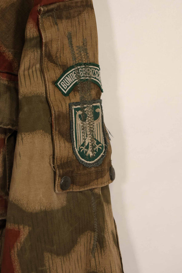 Real 1970s West German Border Guard BGS Water Camouflage Jacket, used.