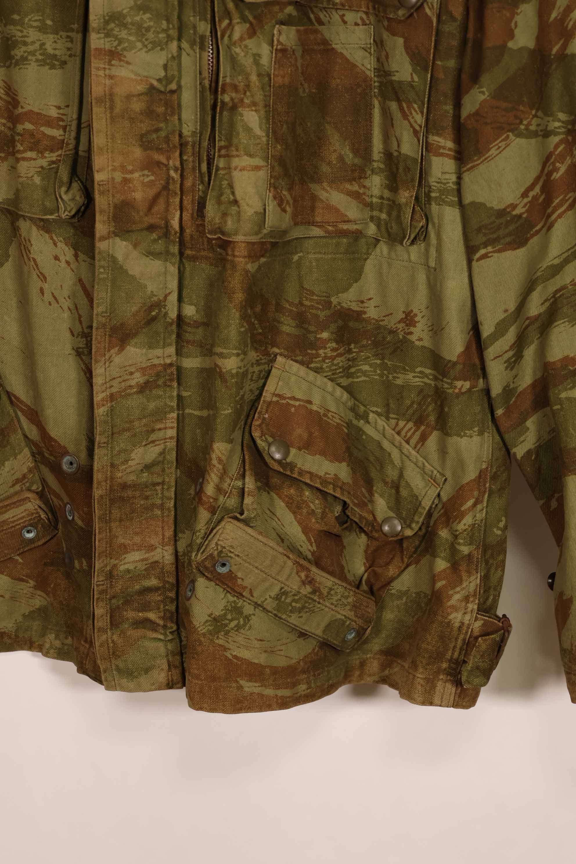 Real French Army Indochina War Lizard Camouflage TAP 47/54 Airborne Jacket Used