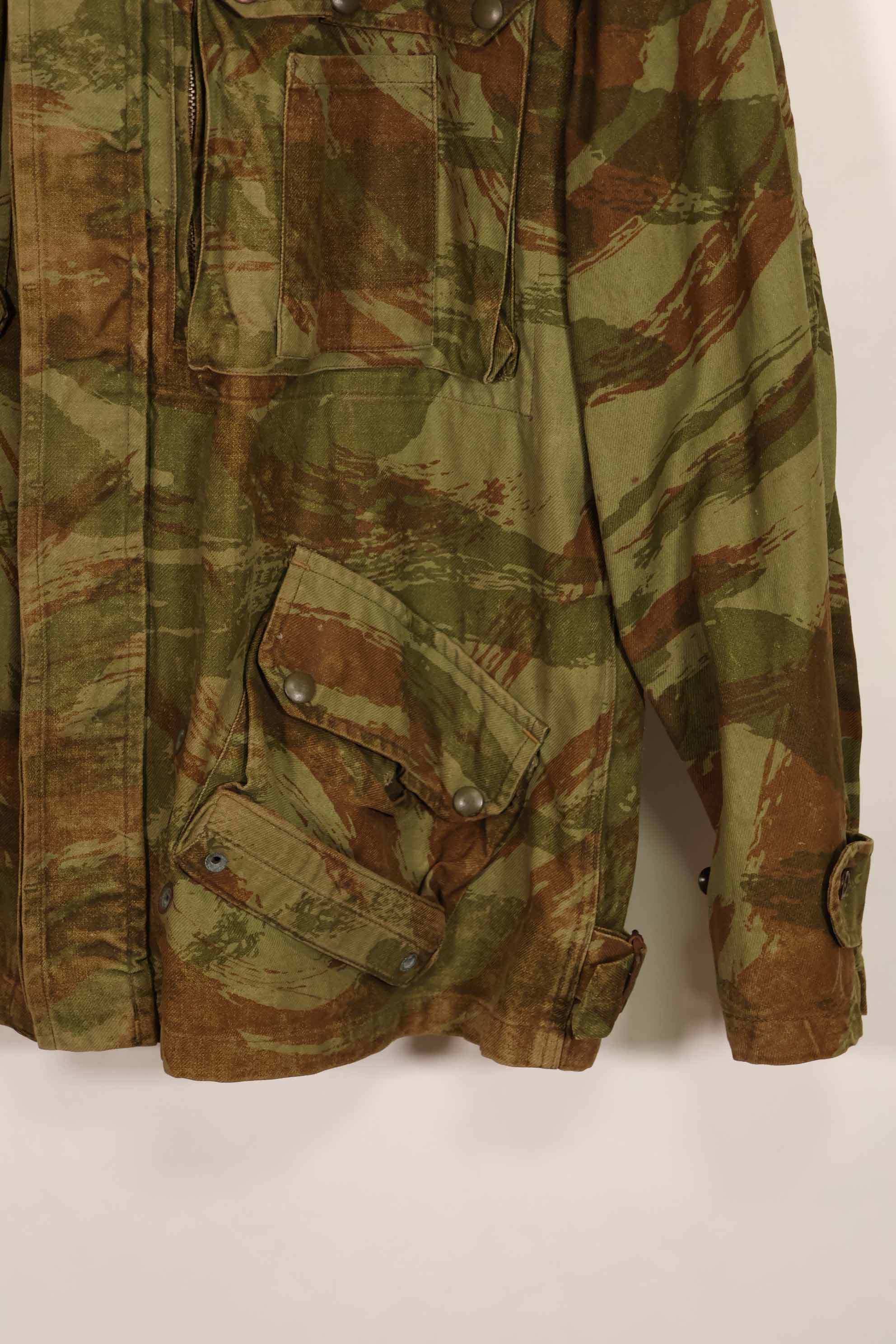 Real French Army Indochina War Lizard Camouflage TAP 47/54 Airborne Jacket Used